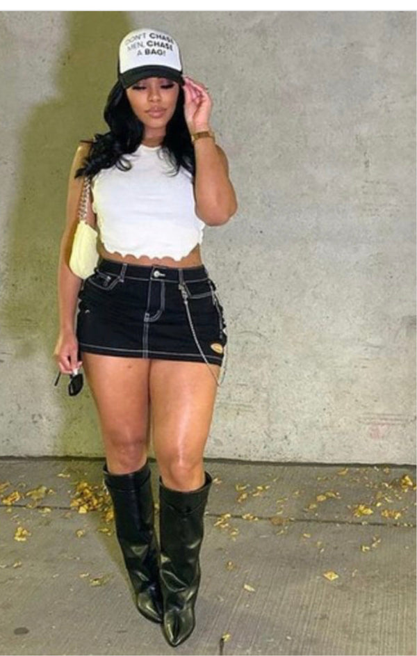 Short Denim Skirt